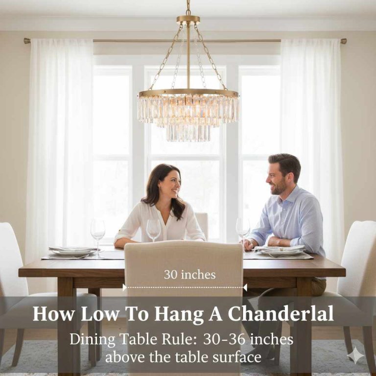 How Low To Hang A Chandelier