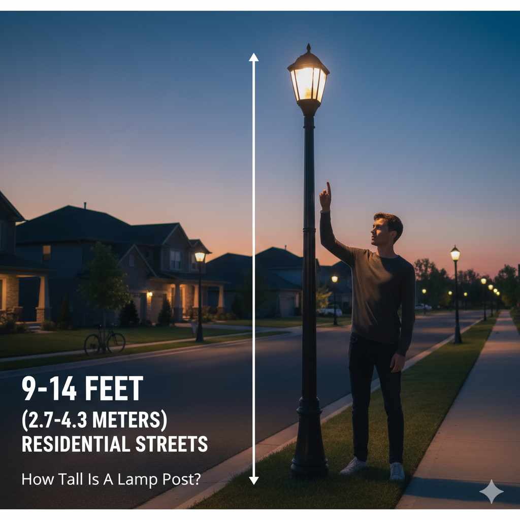 How Tall Is A Lamp Post?