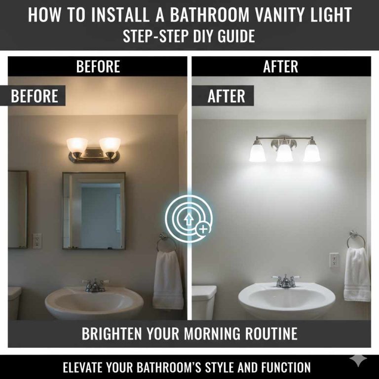 How To Install A Bathroom Vanity Light