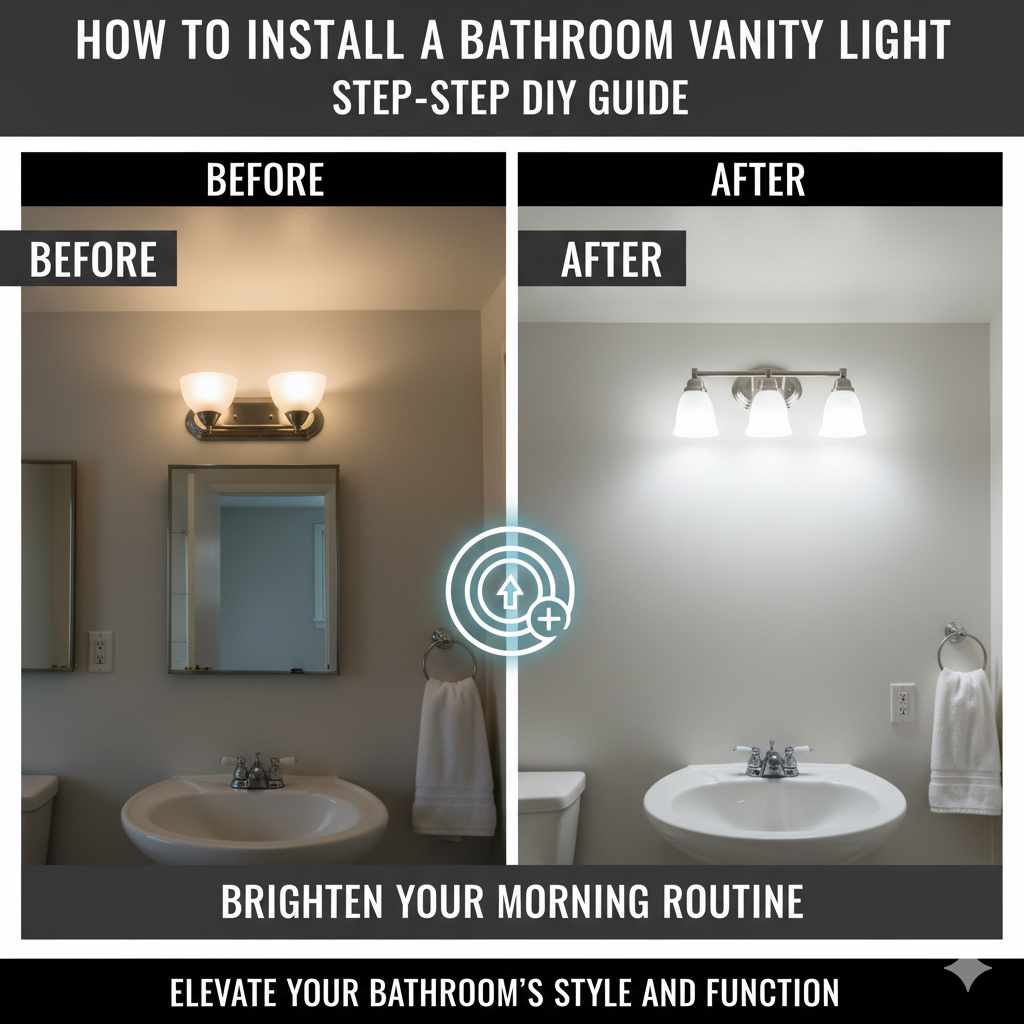 How To Install A Bathroom Vanity Light