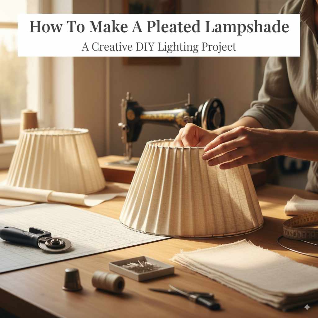 How To Make A Pleated Lampshade