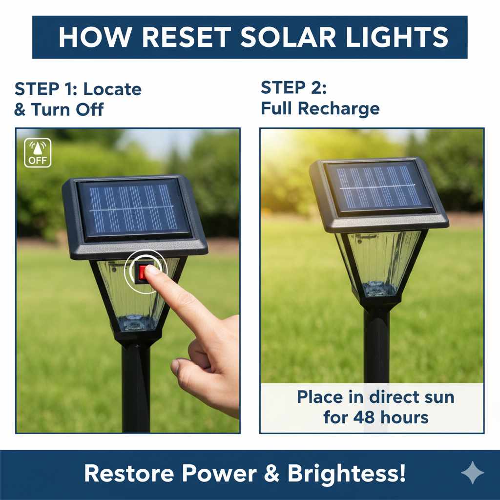 How To Reset Solar Lights
