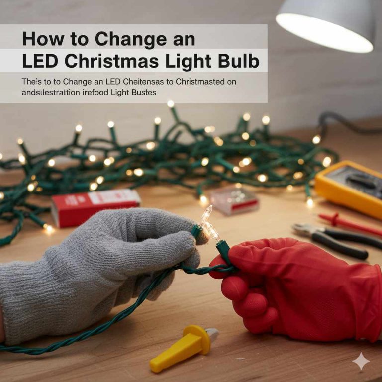 How to Change an LED Christmas Light Bulb