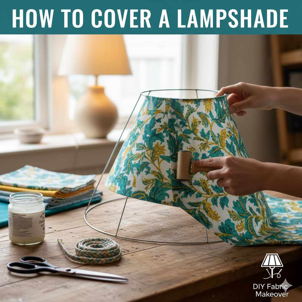 How to Cover Lampshade