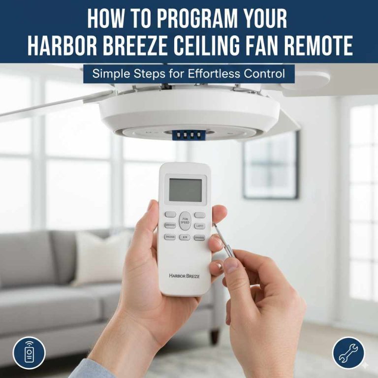 How to Program Remote for Harbor Breeze Ceiling Fan