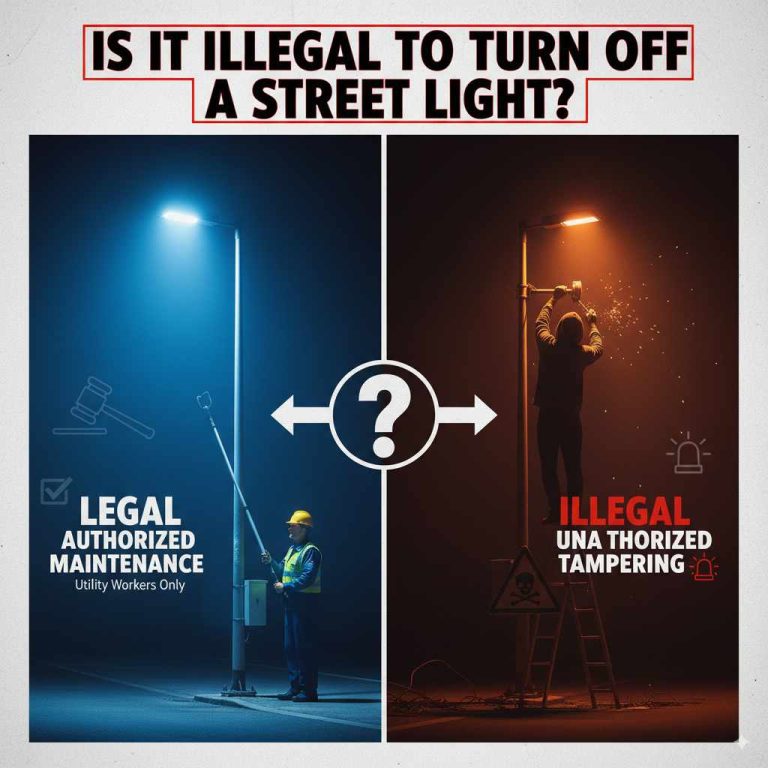 Is It Illegal to Turn Off a Street Light