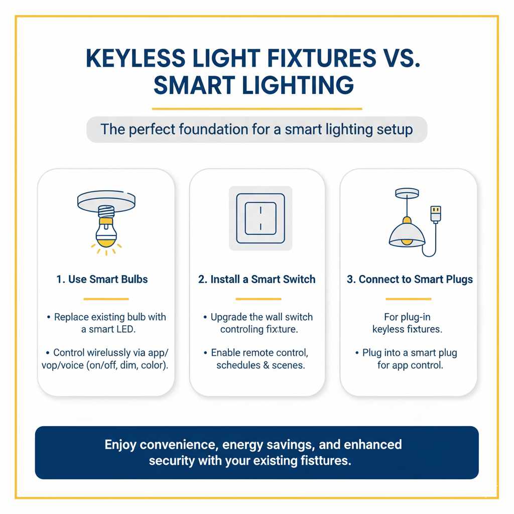 Keyless Light Fixtures vs. Smart Lighting