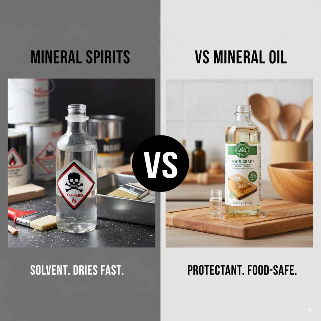 Mineral Spirits Vs Mineral Oil