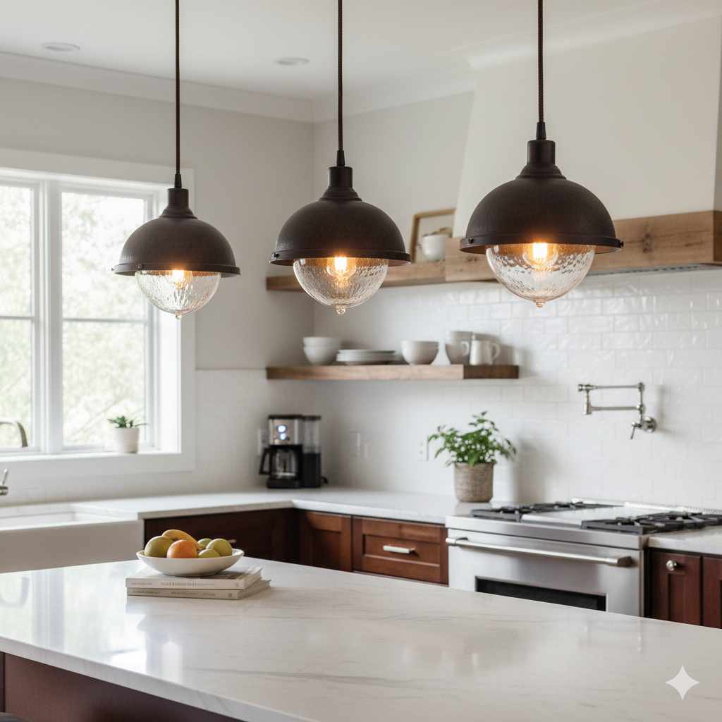 Oil Rubbed Bronze Pendant Lights for Kitchen