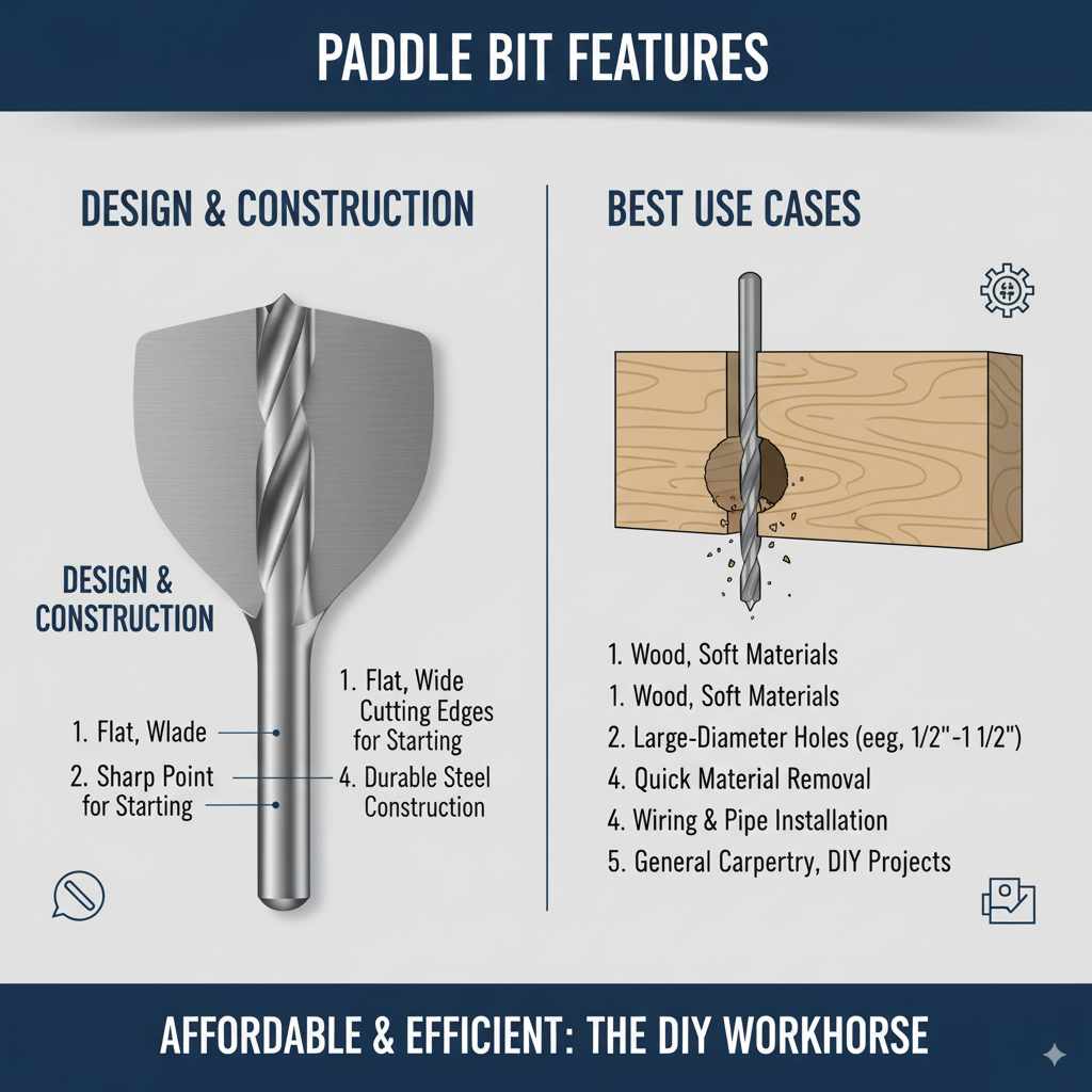 Paddle Bit Features
