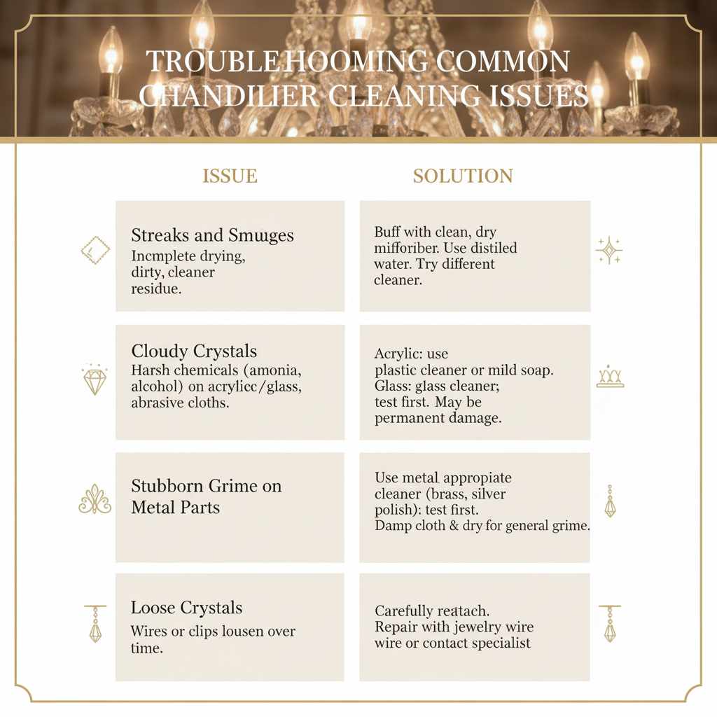 Troubleshooting Common Chandelier Cleaning Issues