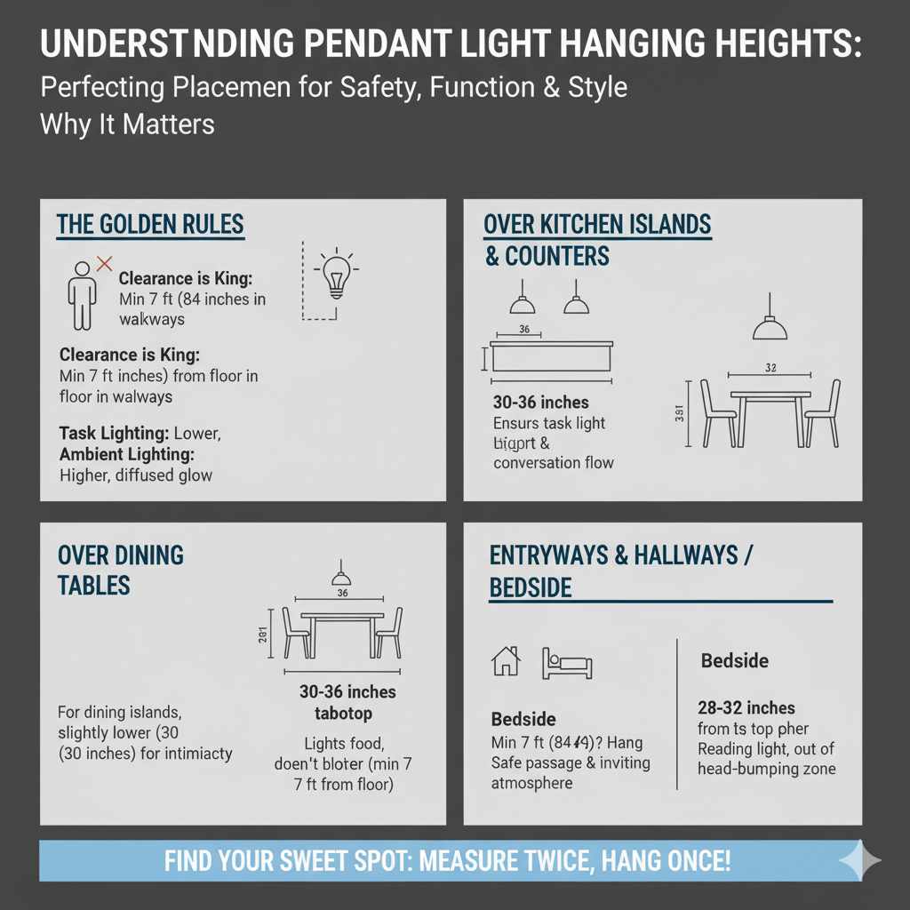 Understanding Pendant Light Hanging Heights