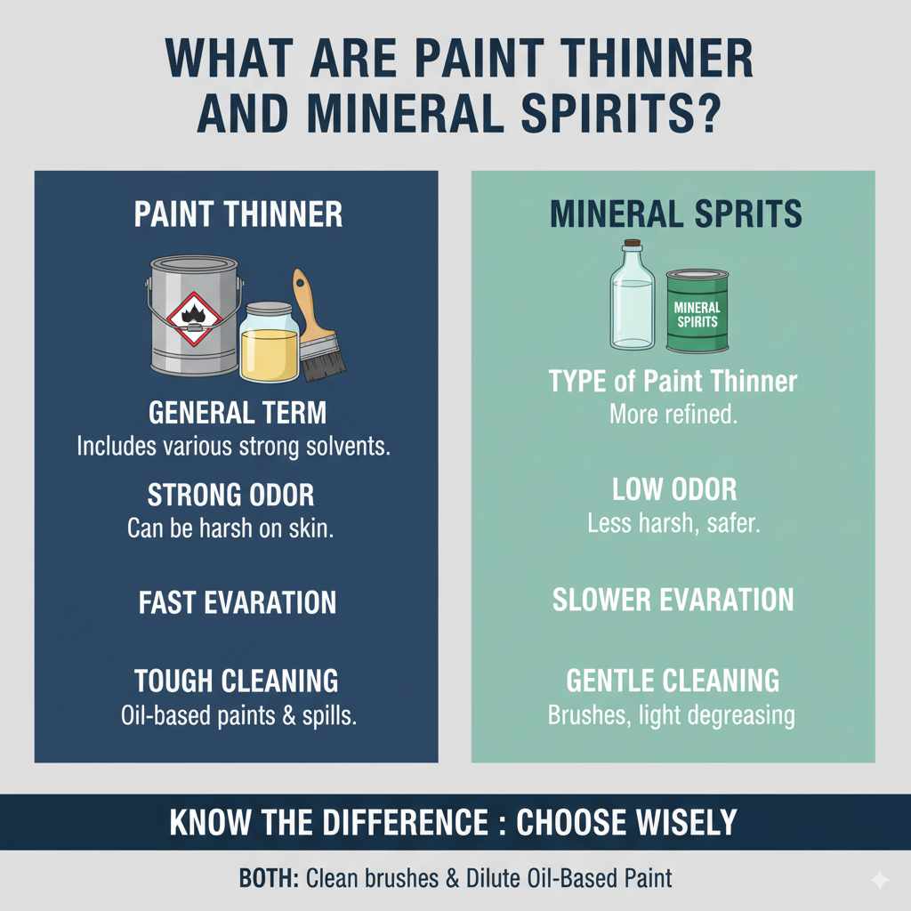 What Are Paint Thinner And Mineral Spirits?