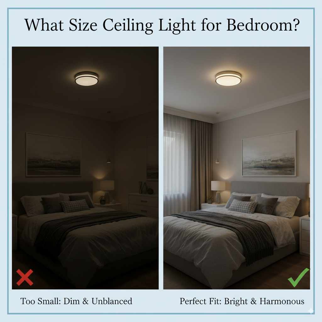 What Size Ceiling Light for Bedroom