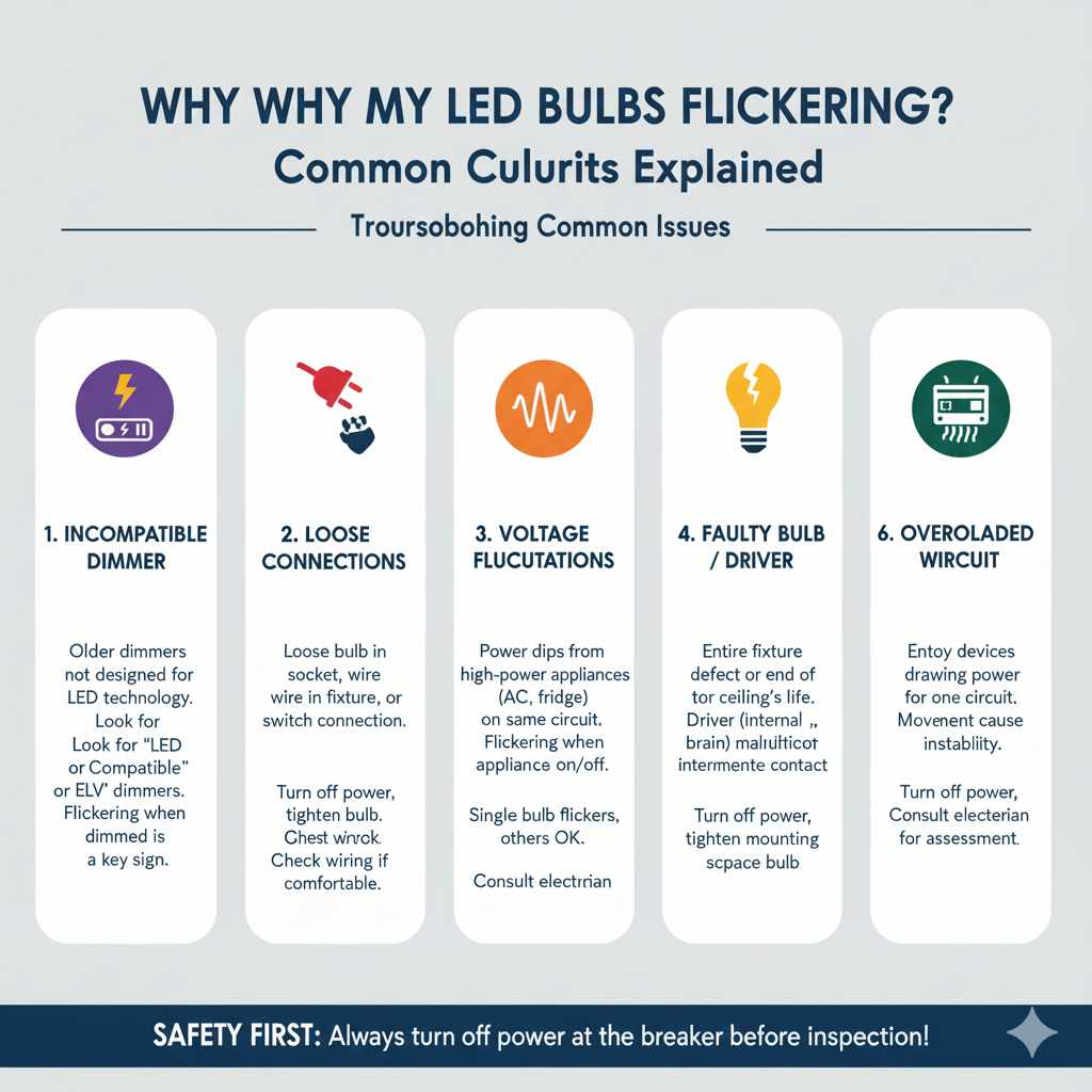 Why Are My LED Bulbs Flickering? Common Culprits Explained