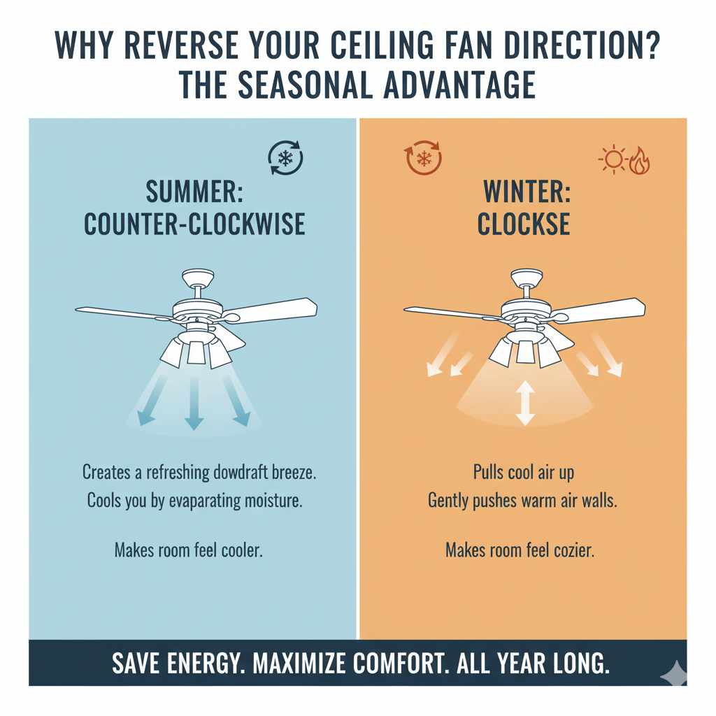 Why Reverse Your Ceiling Fan Direction? 