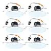 HALO LT 5/6 inch LED recessed can light trim 6-pack, dimmable