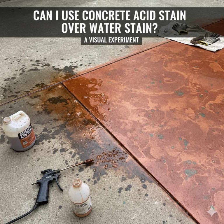 Can I Use Concrete Acid Stain Over Water Stain?