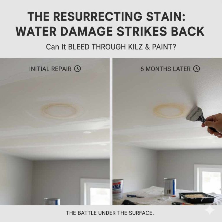 Can Water Stains Bleed Through Paint And Kilz Over Time