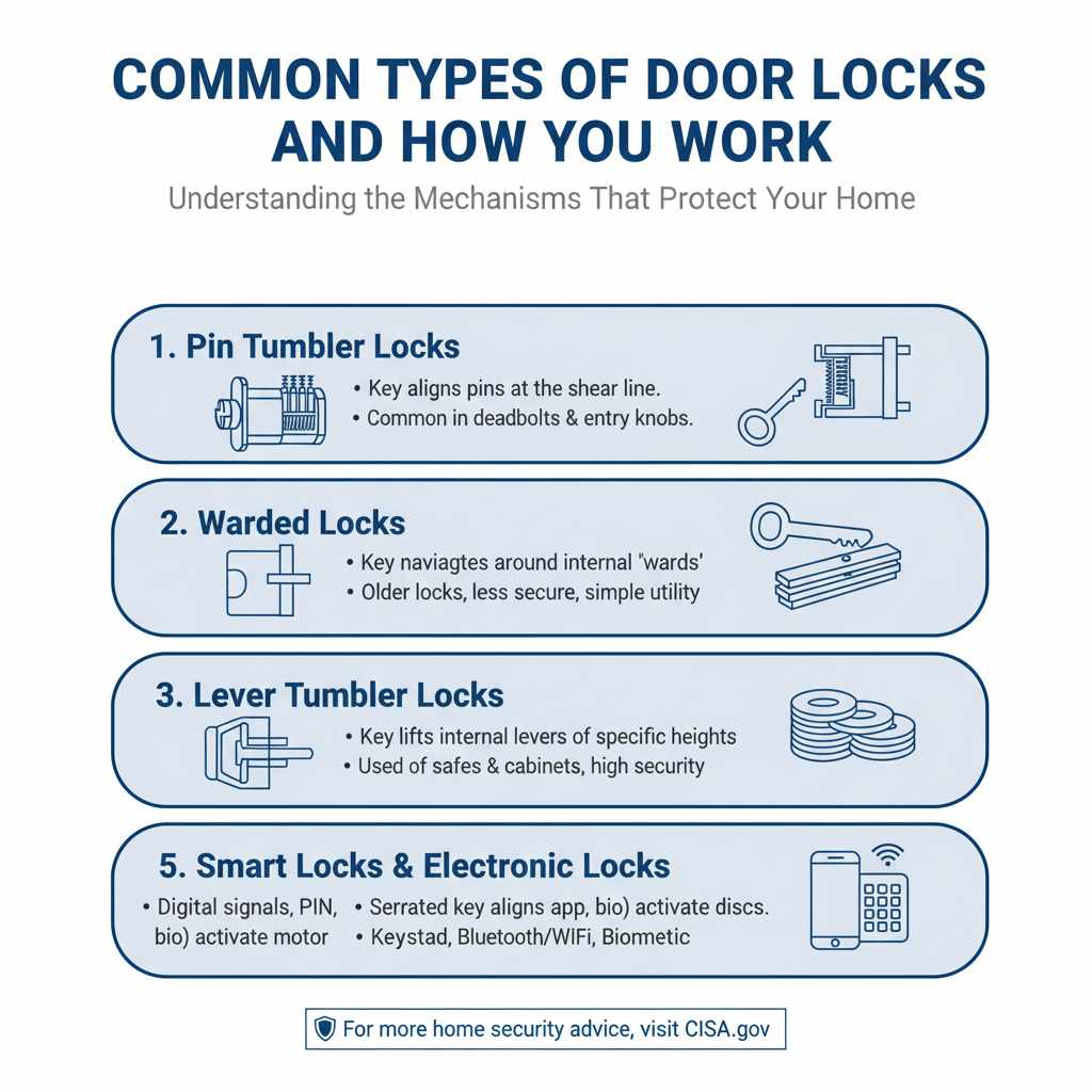 Common Types of Door Locks and How They Work