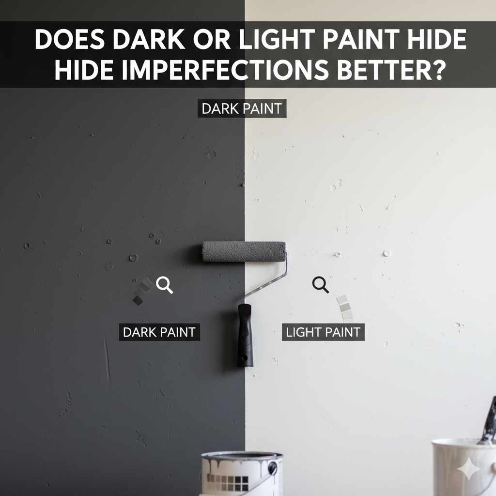 Does Dark or Light Paint Hide Imperfections Better