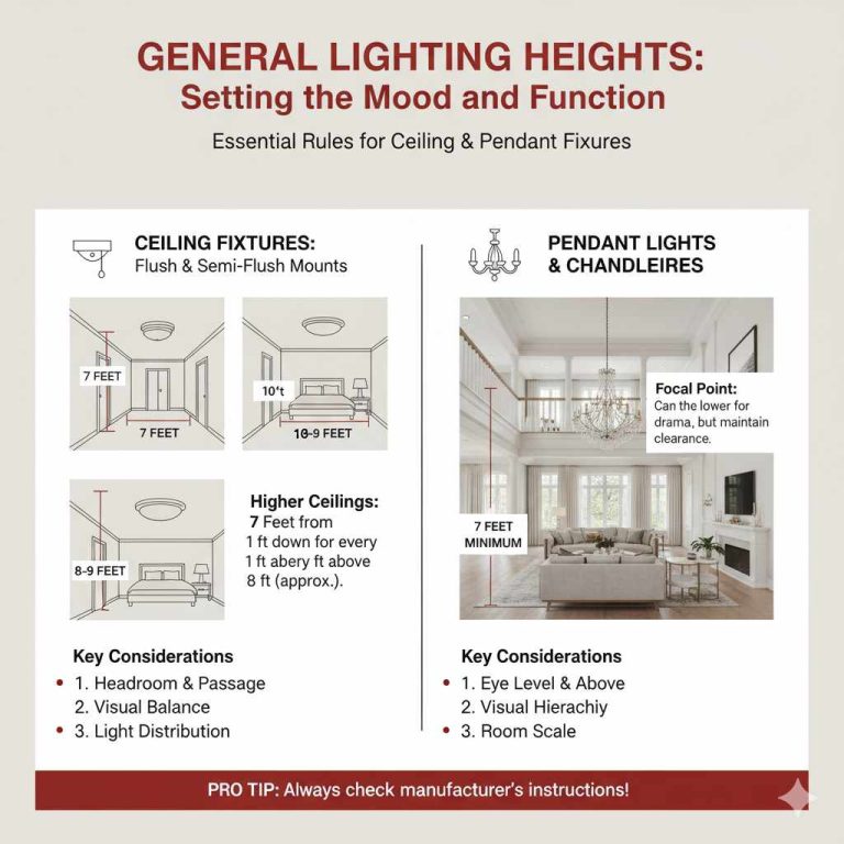 How High Should A Light Fixture Be: Essential Guide