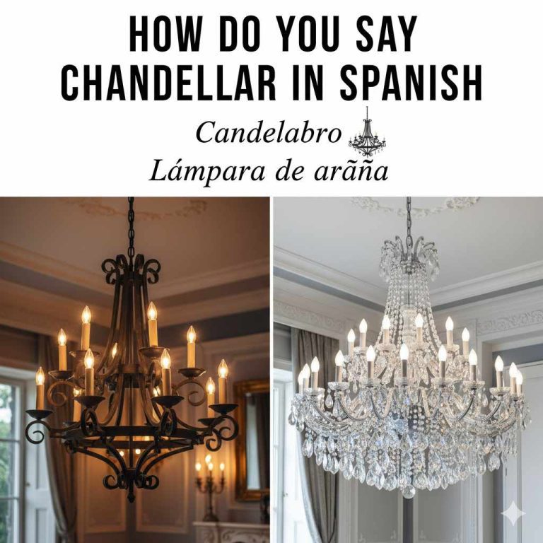 How Do You Say Chandelier in Spanish