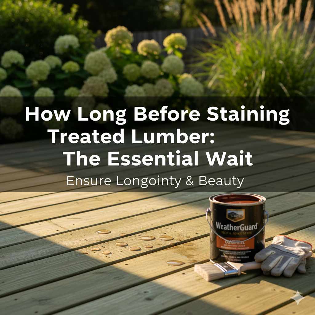 How Long Before Staining Treated Lumber