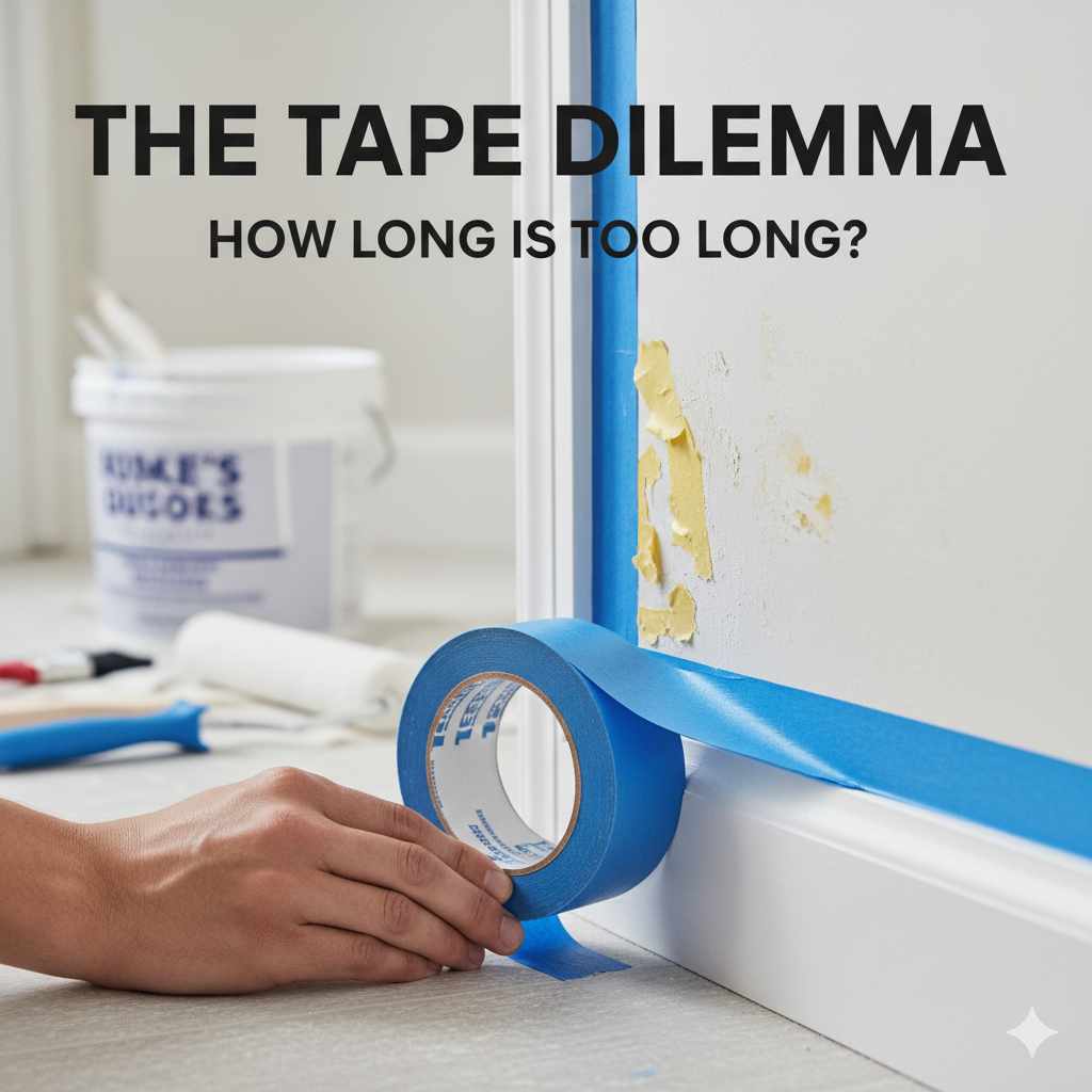 How Long Can You Leave Painters Tape On Before Painting