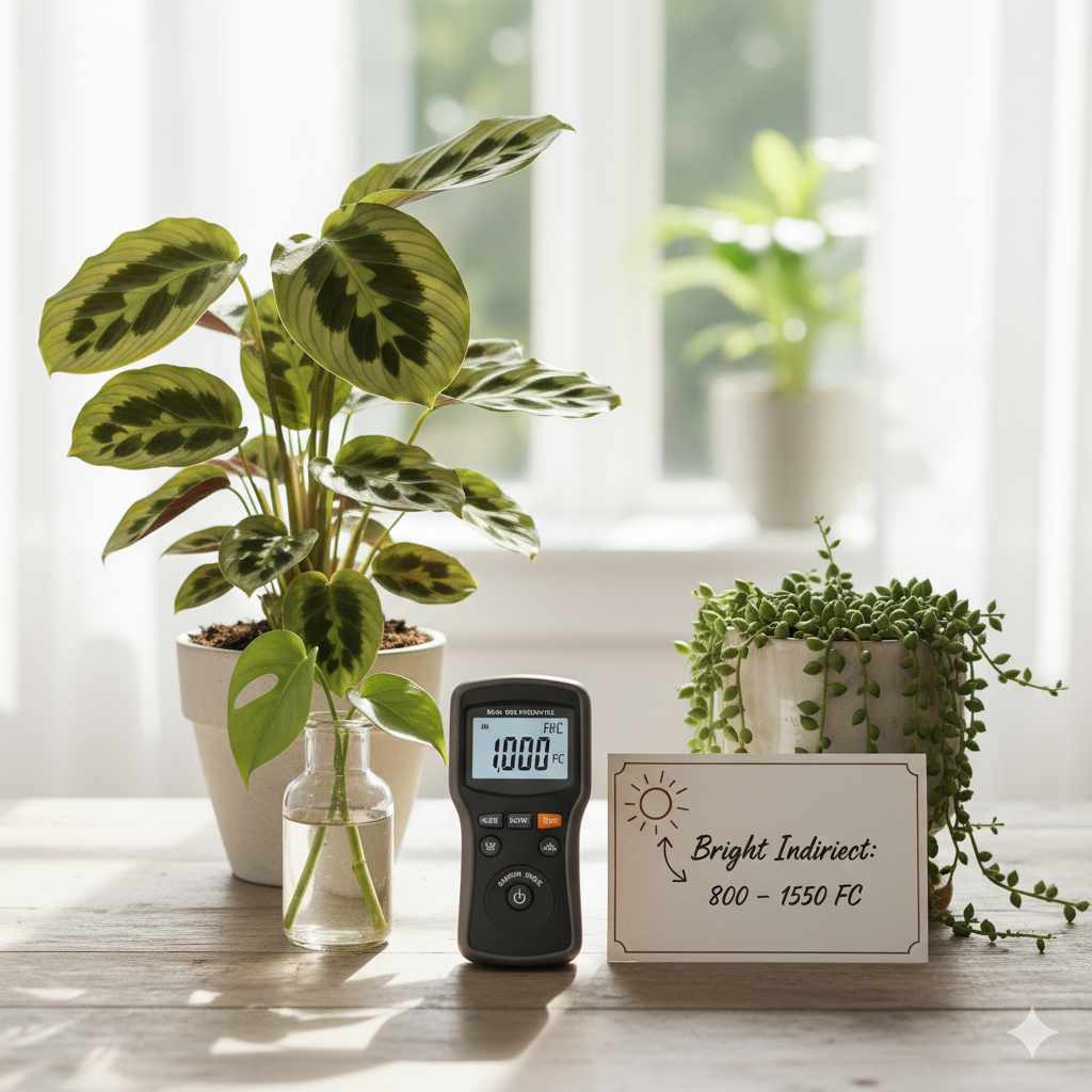 How Many Foot Candles Is Bright Indirect Light?