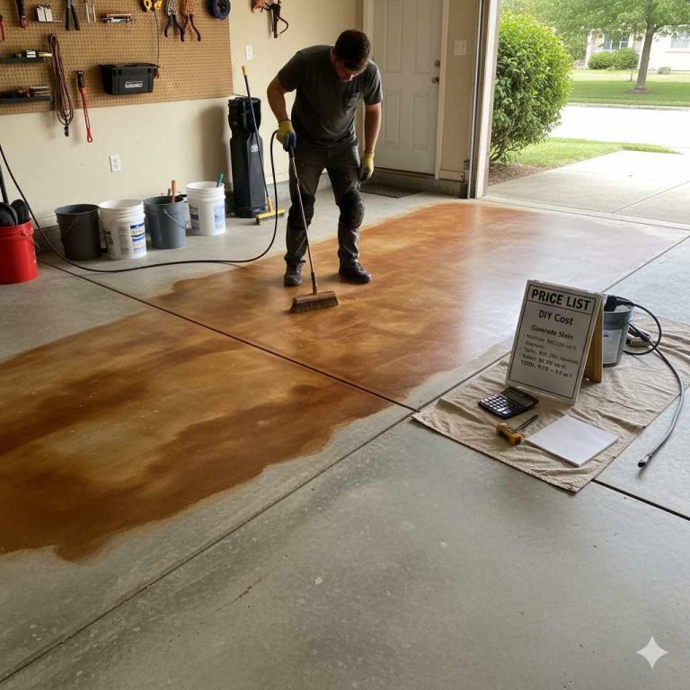How Much Does It Cost To Stain Concrete Floors Yourself
