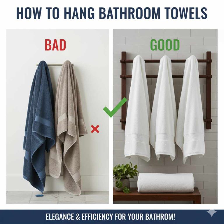 How To Hang Bathroom Towels