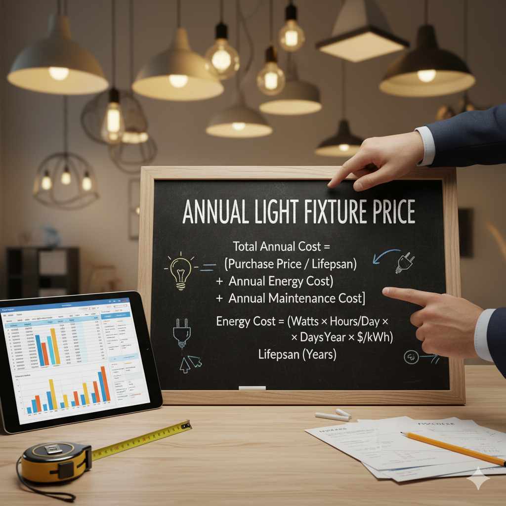 How to Calculate Annual Light Fixture Price