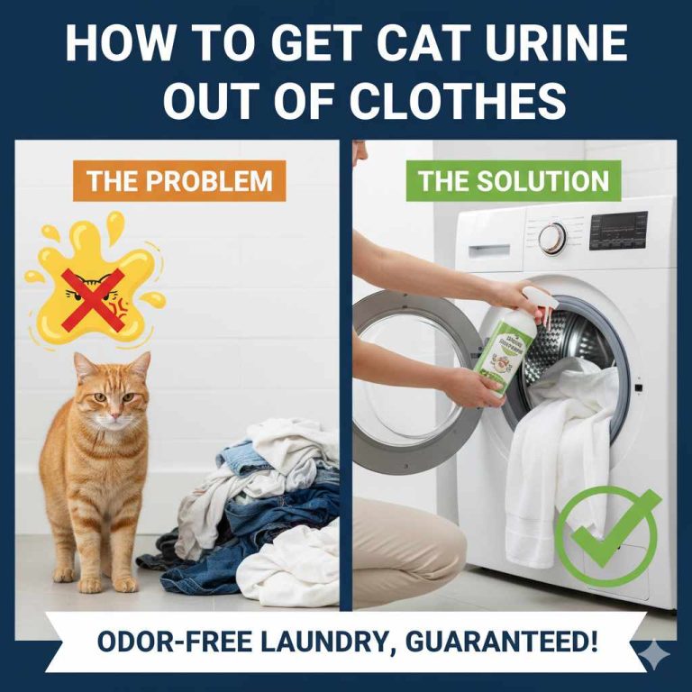 How to Get Cat Urine Out of Clothes