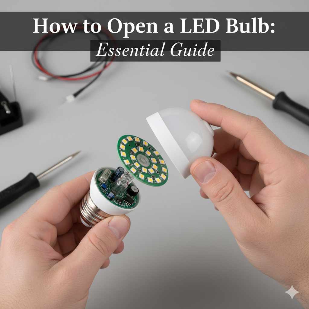 How to Open a LED Bulb