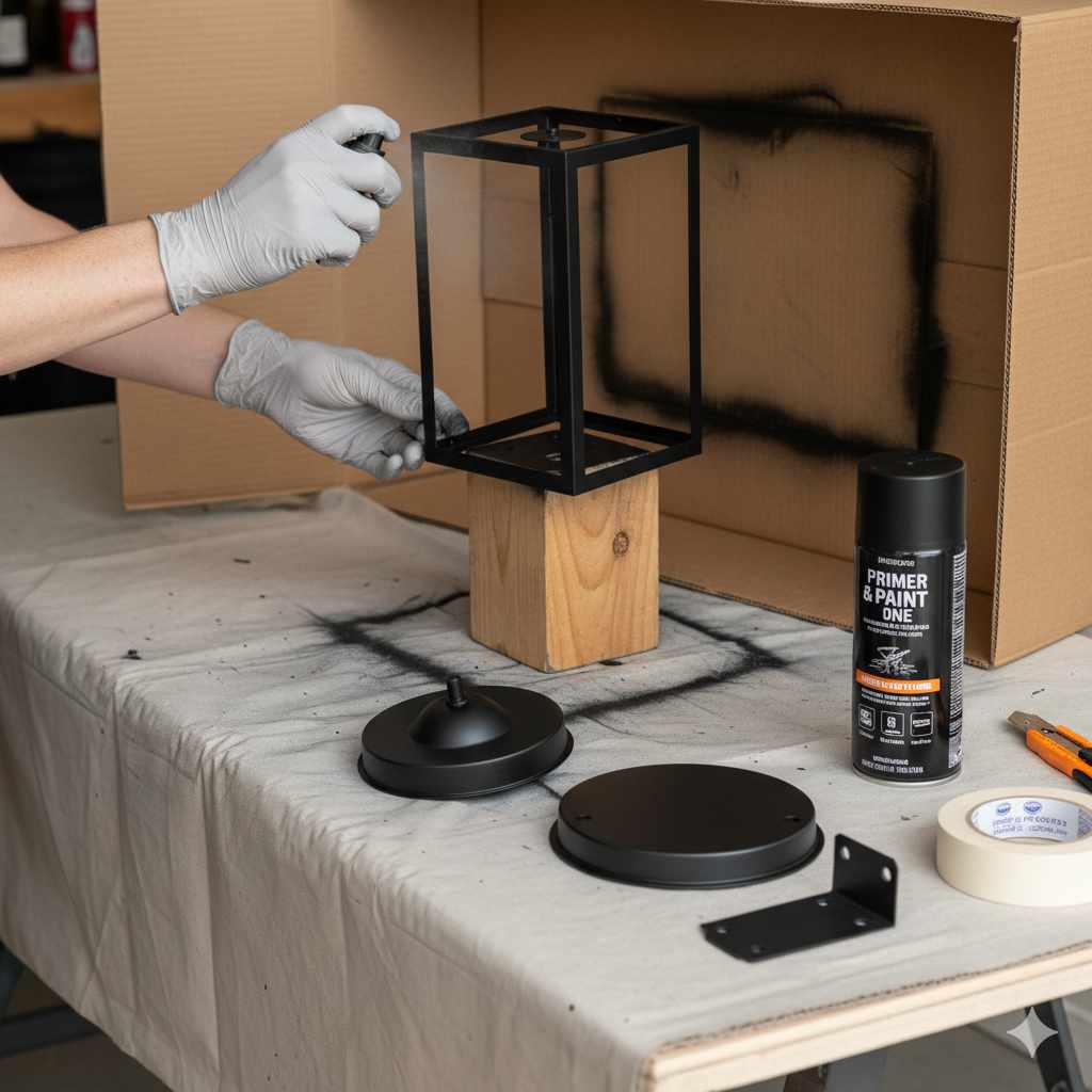 How to Paint Light Fixture