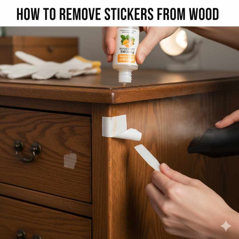 How to Remove Stickers from Wood