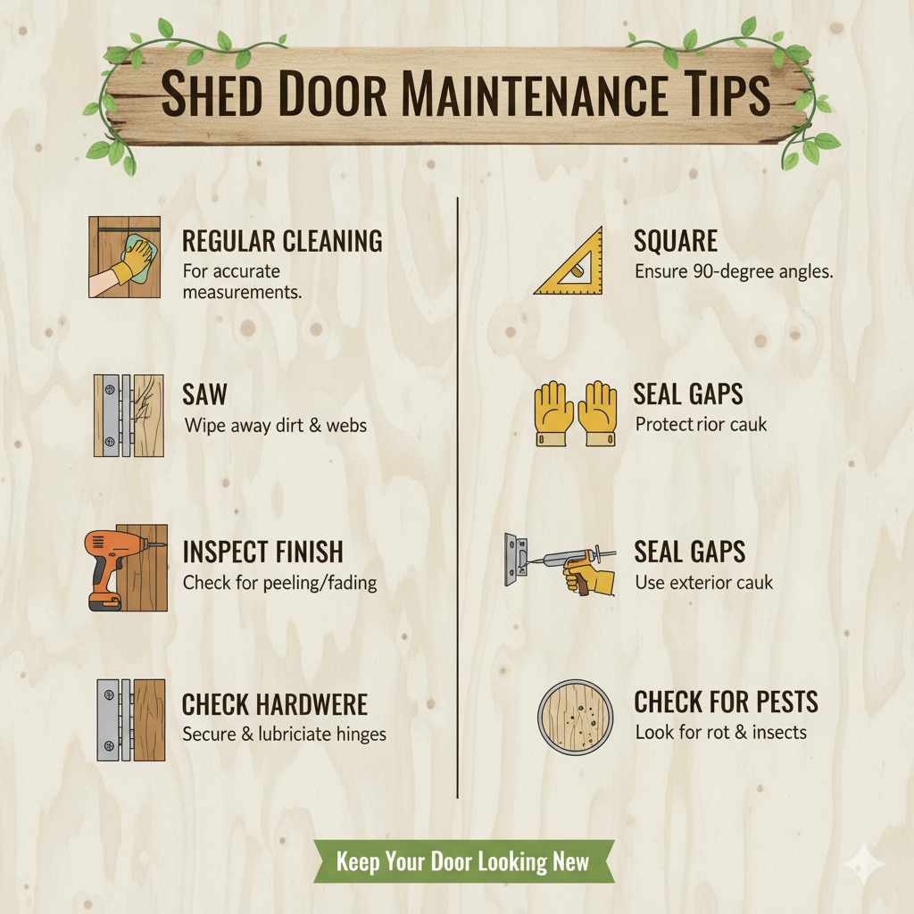 Maintenance Tips for Your New Shed Door
