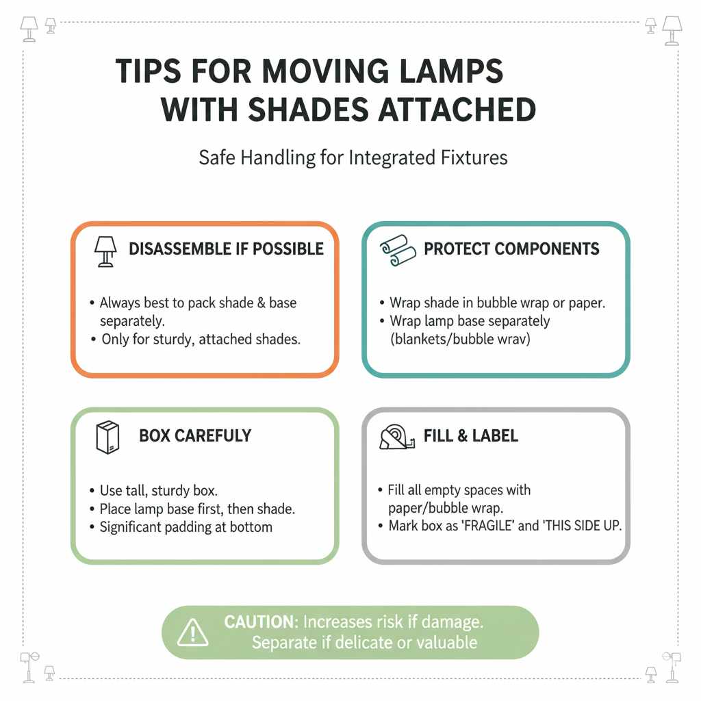 Tips for Moving Lamps with Shades Attached