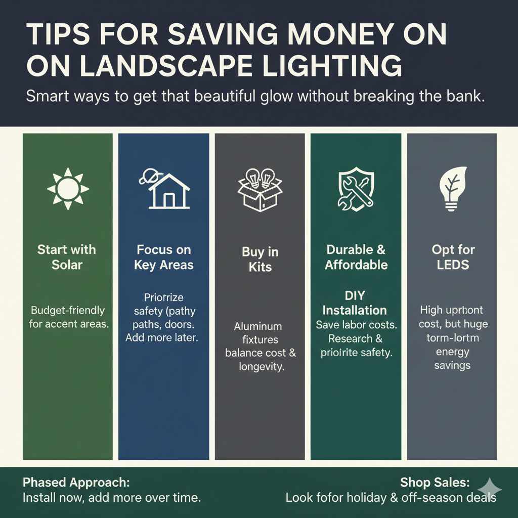 Tips for Saving Money on Landscape Lighting