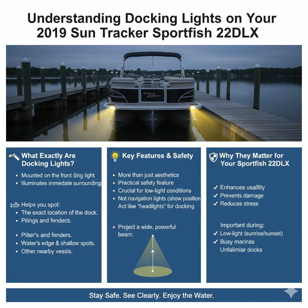 Understanding Docking Lights on Your 2019 Sun Tracker Sportfish 22DLX