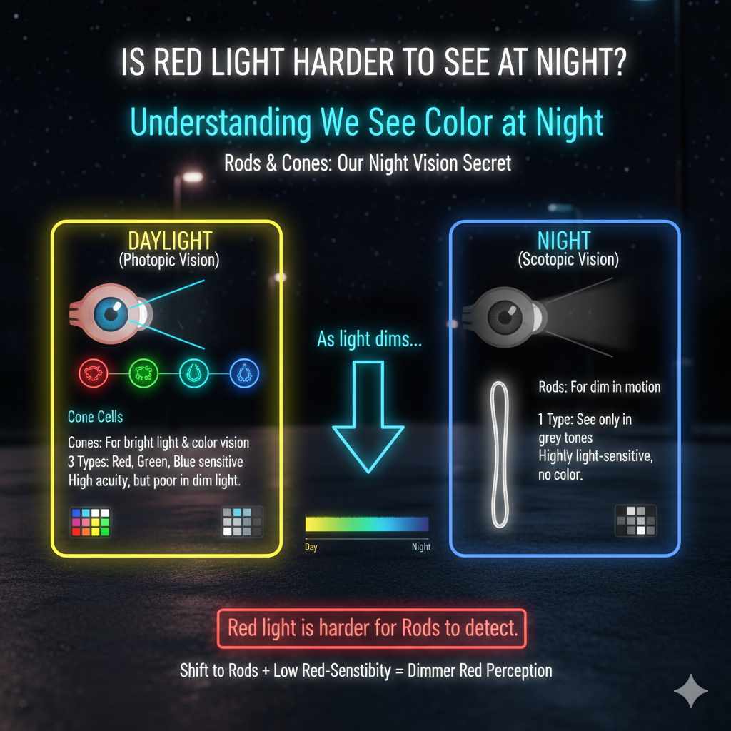 Understanding How We See Color at Night