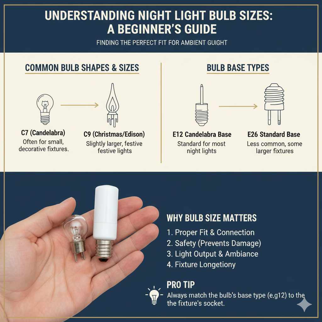 Understanding Night Light Bulb Sizes