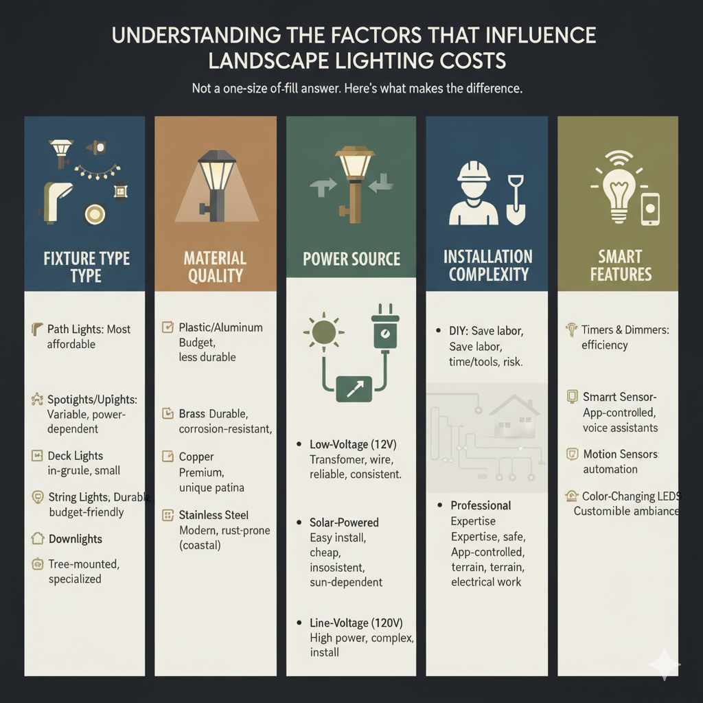 Understanding the Factors That Influence Landscape Lighting Costs