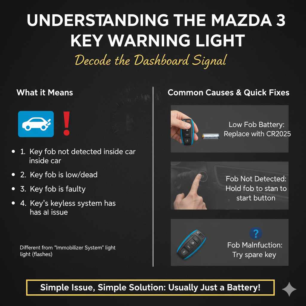 Understanding the Mazda 3 Key Warning Light