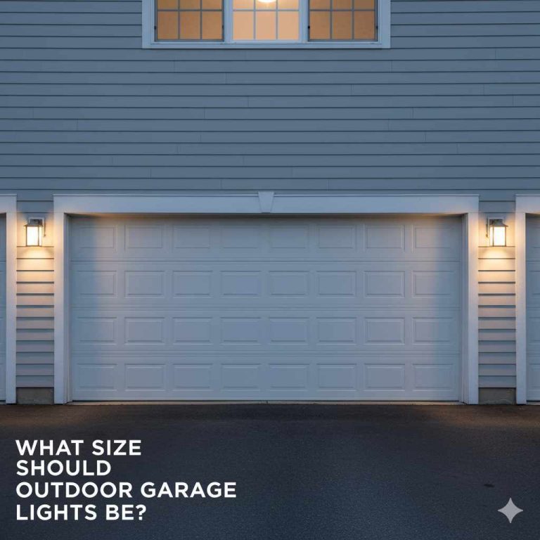 What Size Should Outdoor Garage Lights Be