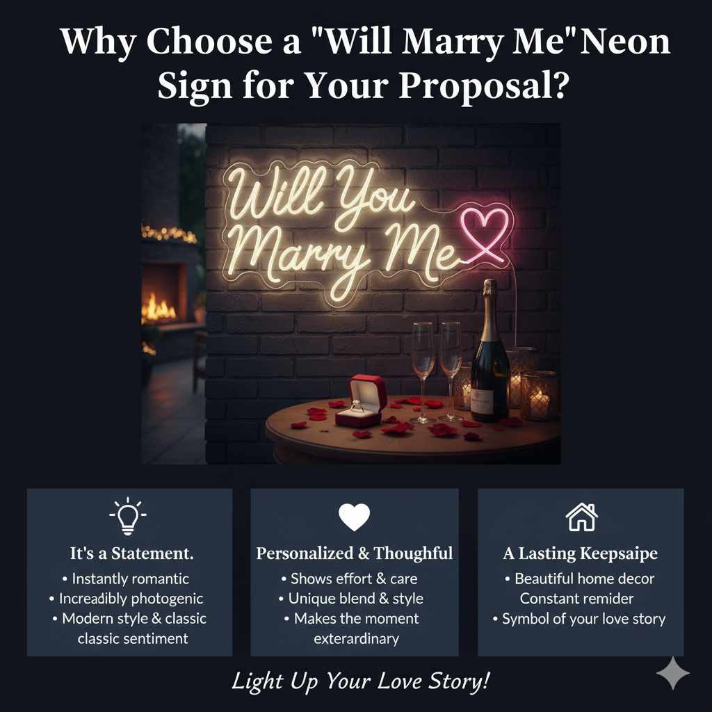Why Choose a "Will You Marry Me" Neon Sign for Your Proposal?