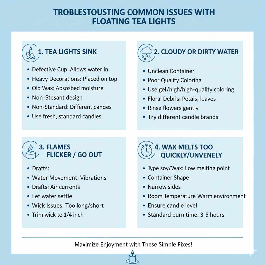 Troubleshooting Common Issues with Floating Tea Lights
