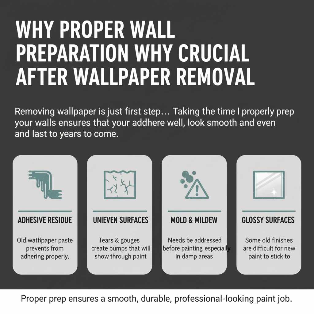 Why Proper Wall Preparation is Crucial After Wallpaper Removal