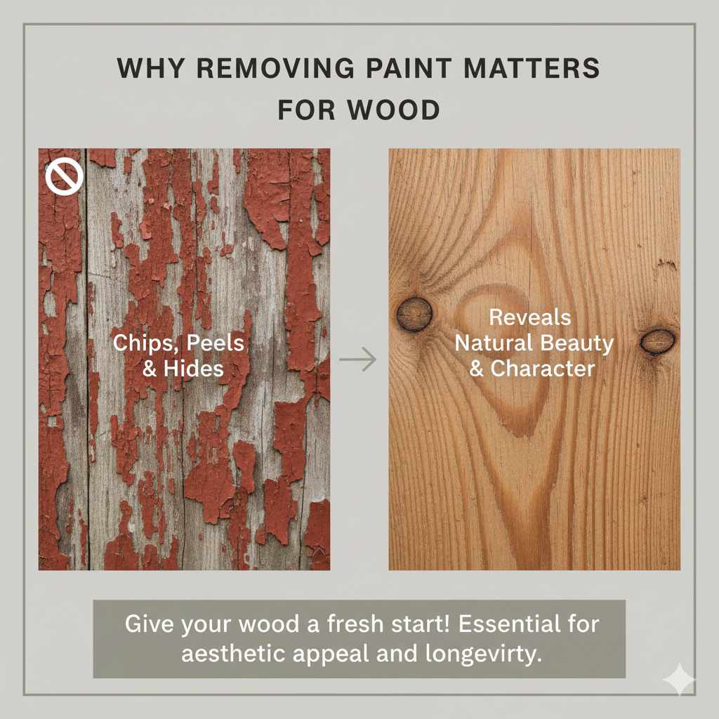 Why Removing Paint Matters for Wood